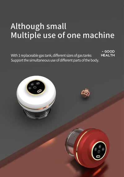 Portable Electric Cupping Massager with Red Light (2 Cups) - 3R Family Store