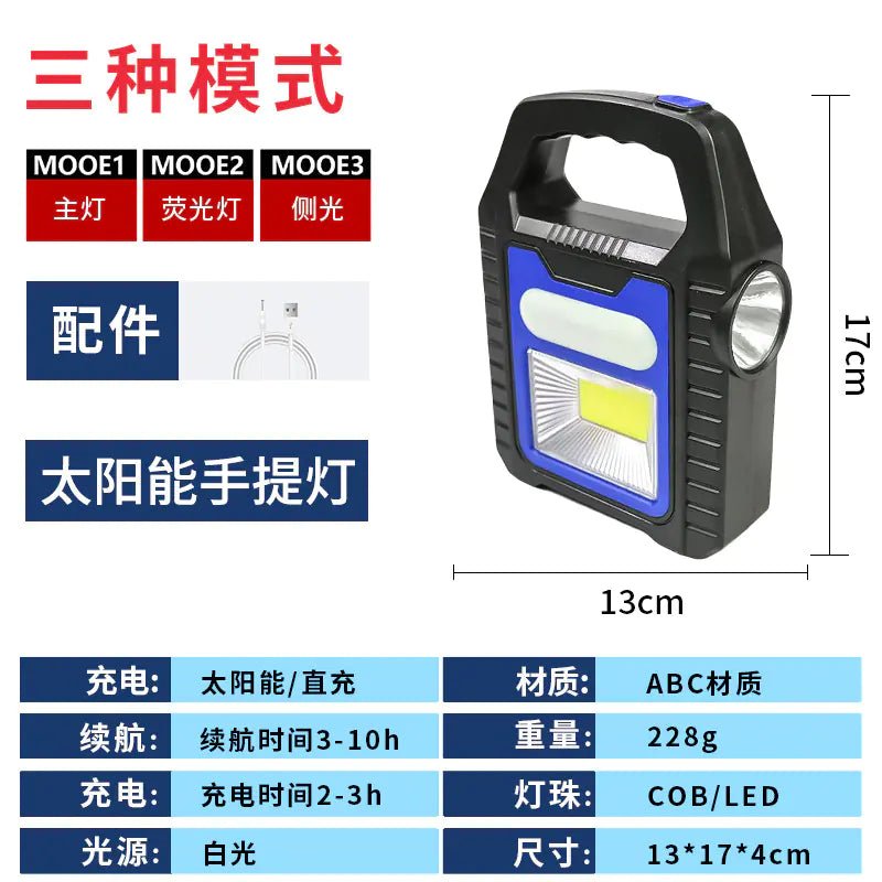 Portable Solar Camping Lantern with USB Charging - 3R Family Store