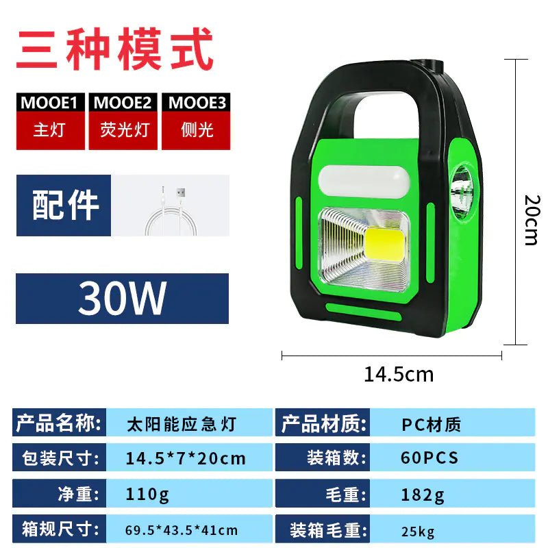 Portable Solar Camping Lantern with USB Charging - 3R Family Store