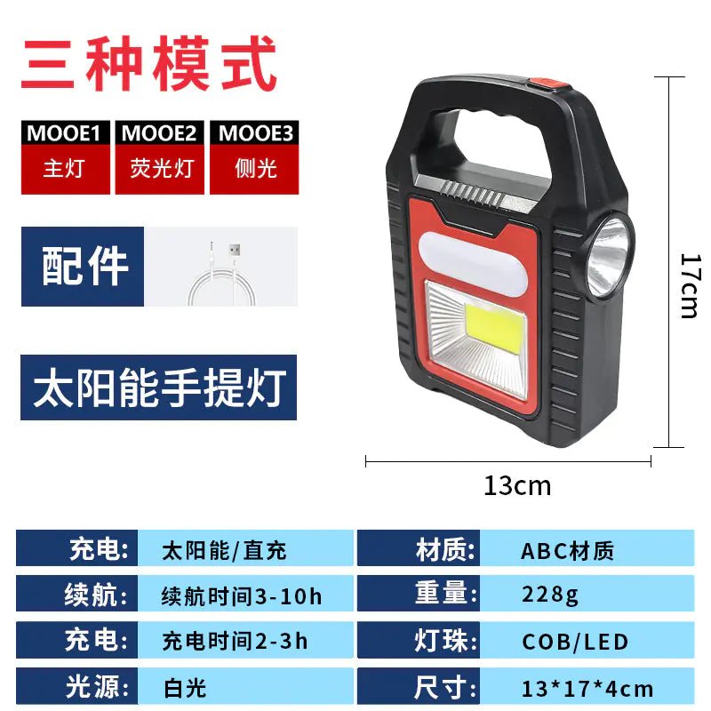 Portable Solar Camping Lantern with USB Charging - 3R Family Store