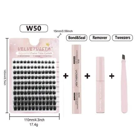 Set Of Thick Curly False Eyelashes - 3R Family Store