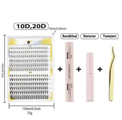 Set Of Thick Curly False Eyelashes - 3R Family Store