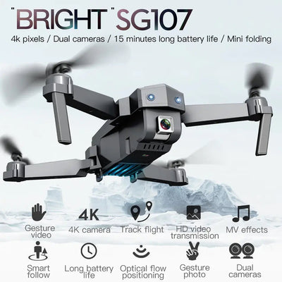 SG107 Mini 4K HD Foldable Drone with Remote Control - 3R Family Store