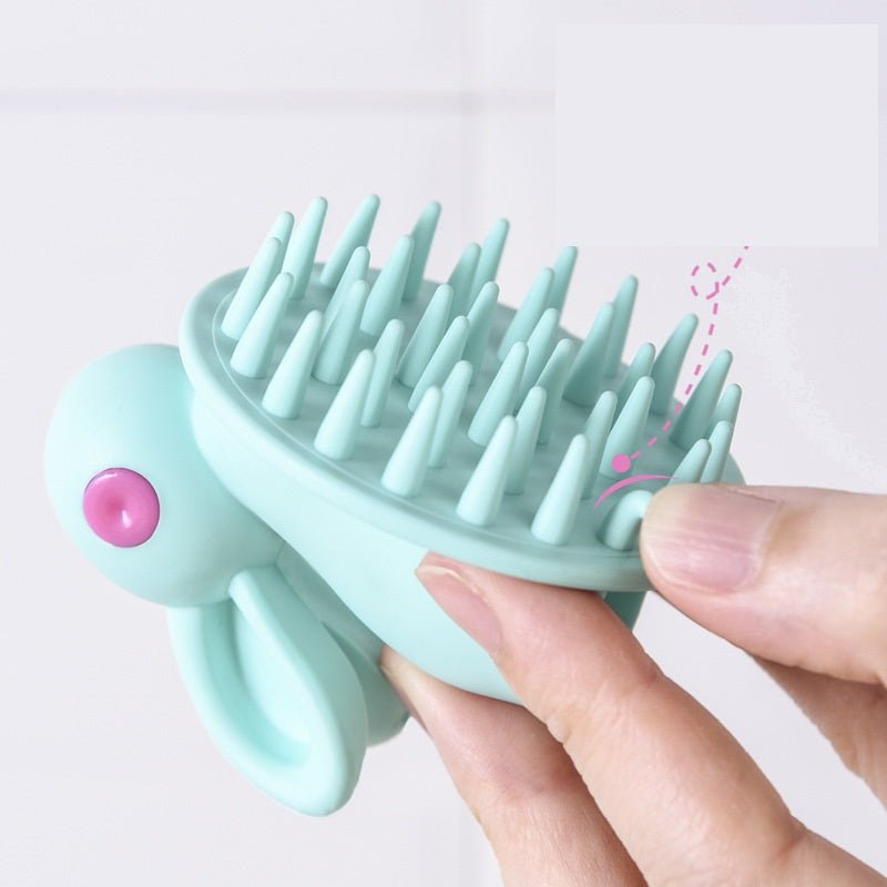 Soft Rubber Shampoo Brush for Kids' Scalp Massage - 3R Family Store