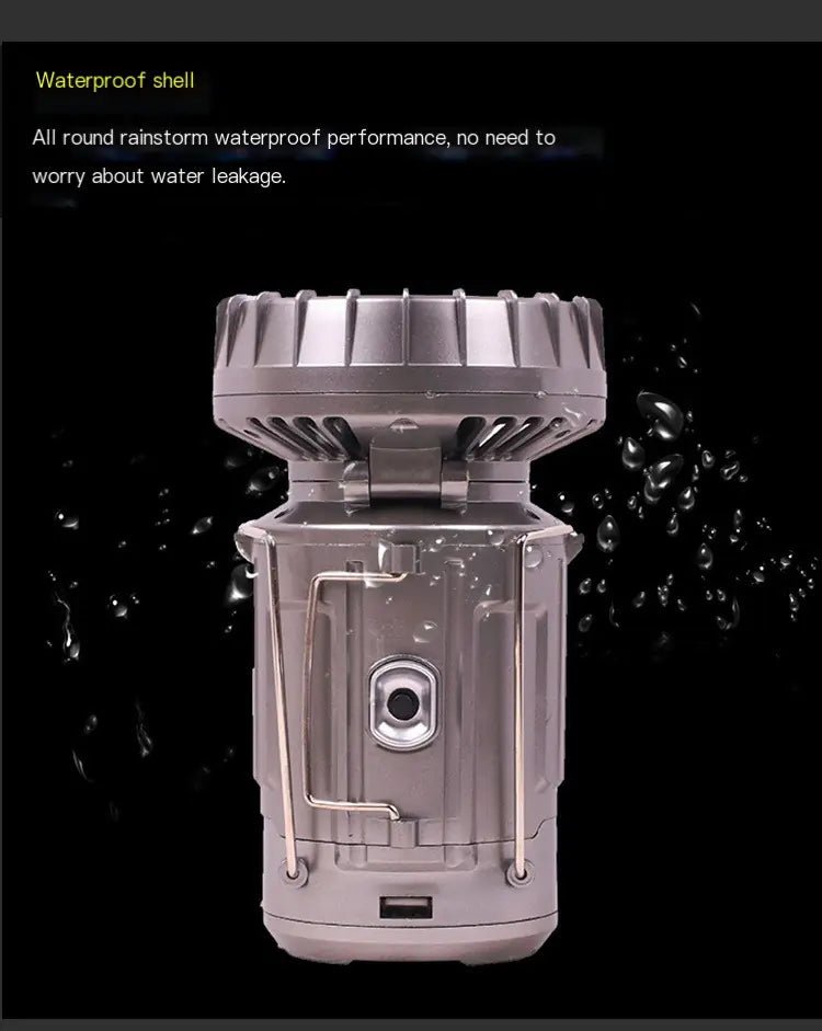 Solar Camping Lantern Fan - 3R Family Store