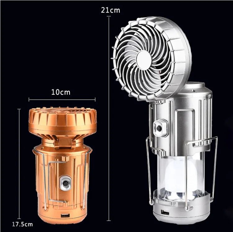 Solar Camping Lantern Fan - 3R Family Store