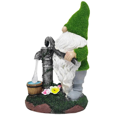 Solar Lamp Resin Gnome Statue for Garden Decoration - 3R Family Store