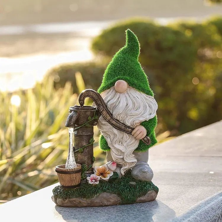 Solar Lamp Resin Gnome Statue for Garden Decoration - 3R Family Store