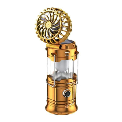 Summer LED Solar Tent Light with Fan for Camping - 3R Family Store