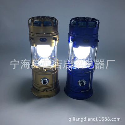 Summer LED Solar Tent Light with Fan for Camping - 3R Family Store
