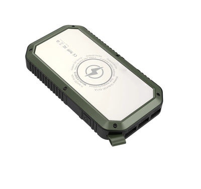 Sun Chaser Mini Solar Powered Wireless Phone Charger 10,000 mAh With LED Flood Light - 3R Family Store