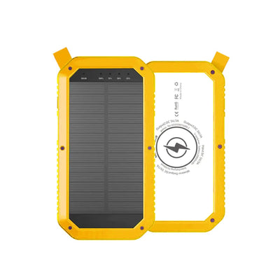 Sun Chaser Mini Solar Powered Wireless Phone Charger 10,000 mAh With LED Flood Light - 3R Family Store