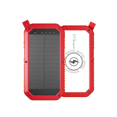 Sun Chaser Mini Solar Powered Wireless Phone Charger 10,000 mAh With LED Flood Light - 3R Family Store