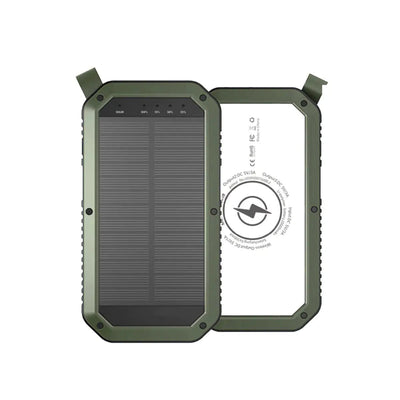 Sun Chaser Mini Solar Powered Wireless Phone Charger 10,000 mAh With LED Flood Light - 3R Family Store