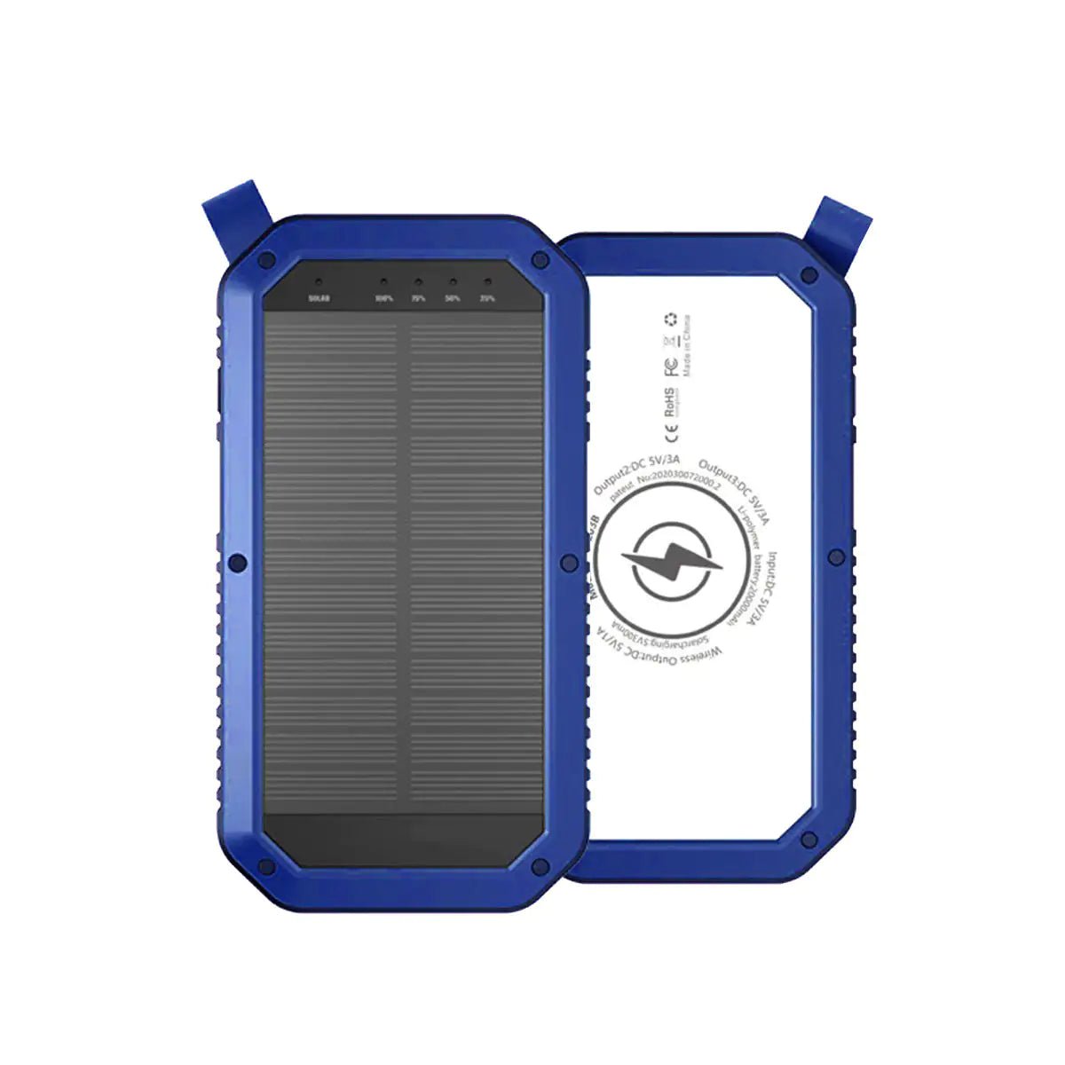 Sun Chaser Mini Solar Powered Wireless Phone Charger 10,000 mAh With LED Flood Light - 3R Family Store
