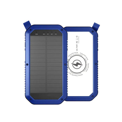 Sun Chaser Mini Solar Powered Wireless Phone Charger 10,000 mAh With LED Flood Light - 3R Family Store