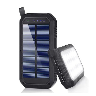 Sun Chaser Mini Solar Powered Wireless Phone Charger 10,000 mAh With LED Flood Light - 3R Family Store