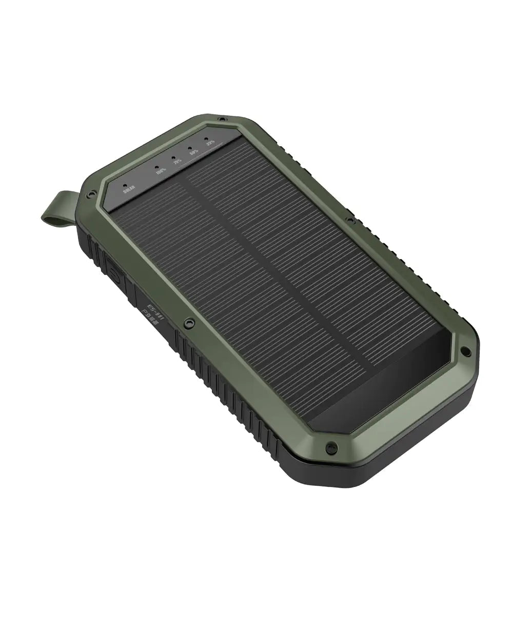 Sun Chaser Mini Solar Powered Wireless Phone Charger 10,000 mAh With LED Flood Light - 3R Family Store