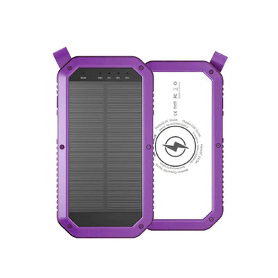 Sun Chaser Mini Solar Powered Wireless Phone Charger 10,000 mAh With LED Flood Light - 3R Family Store