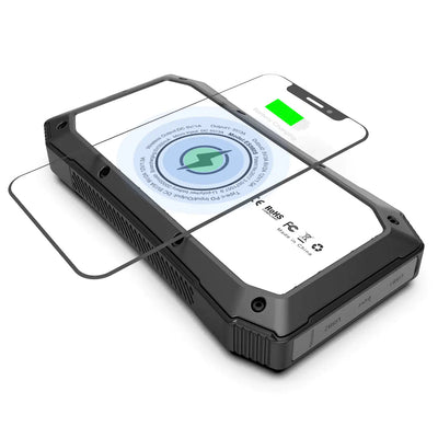 Sun Chaser Mini Solar Powered Wireless Phone Charger 10,000 mAh With LED Flood Light - 3R Family Store