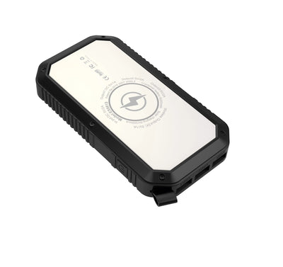 Sun Chaser Mini Solar Powered Wireless Phone Charger 10,000 mAh With LED Flood Light - 3R Family Store