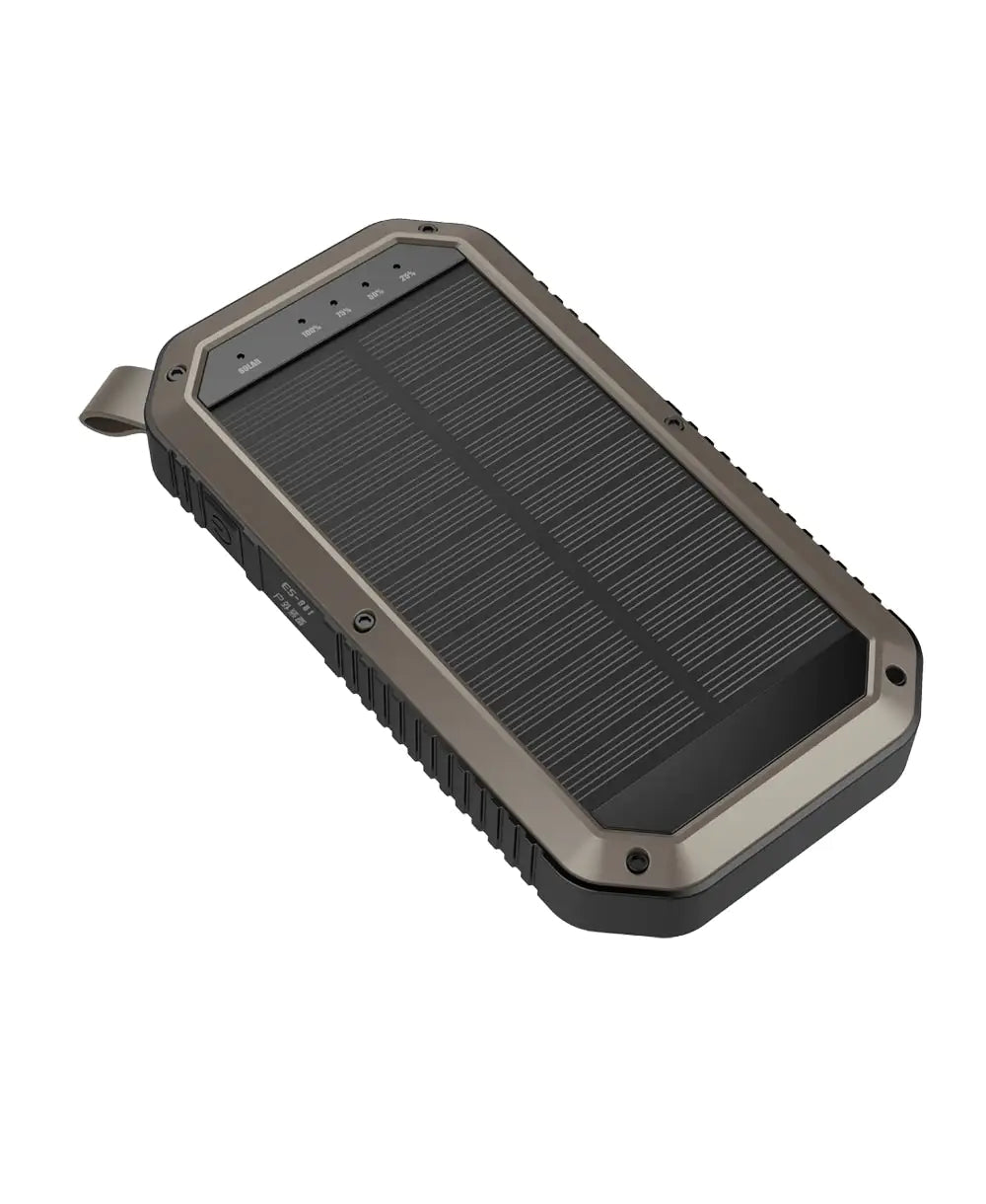 Sun Chaser Mini Solar Powered Wireless Phone Charger 10,000 mAh With LED Flood Light - 3R Family Store