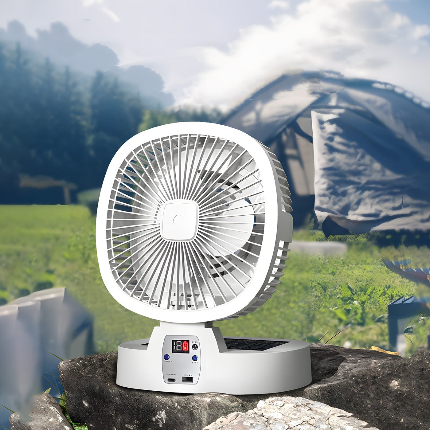 Sun Chill Solar - Powered Portable Fan - 3R Family Store