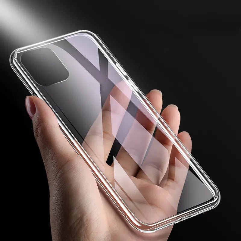 Transparent Glass Case for iPhone 11/XS Max/8 Plus - 3R Family Store