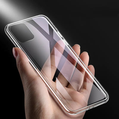 Transparent Glass Case for iPhone 11/XS Max/8 Plus - 3R Family Store