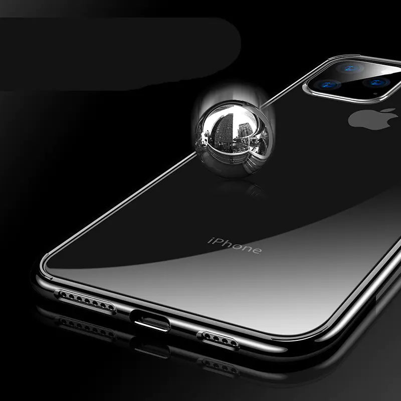 Transparent Glass Case for iPhone 11/XS Max/8 Plus - 3R Family Store