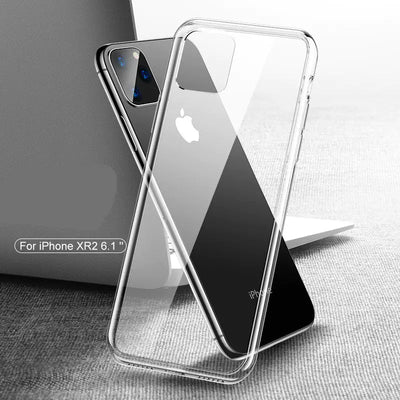 Transparent Glass Case for iPhone 11/XS Max/8 Plus - 3R Family Store