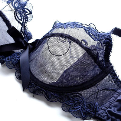 Ultra - Thin Plus Size Lace Bra and Underwear Set - 3R Family Store