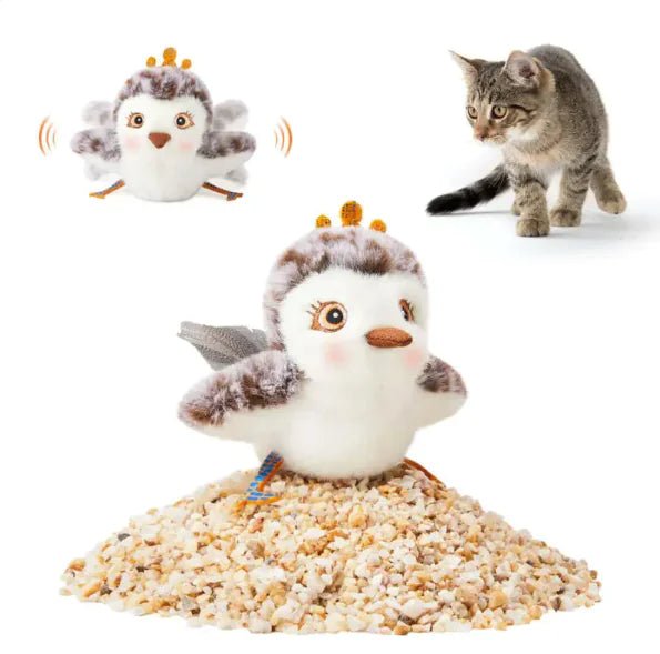 USB Rechargeable Interactive Flapping Bird Cat Toy - 3R Family Store