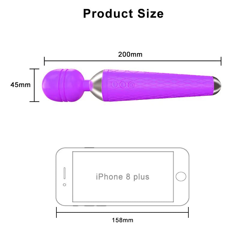 Vibrating Wand for Female Pleasure and Couples' Use - 3R Family Store