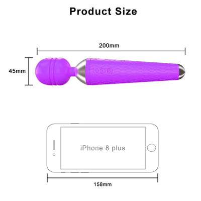 Vibrating Wand for Female Pleasure and Couples' Use - 3R Family Store