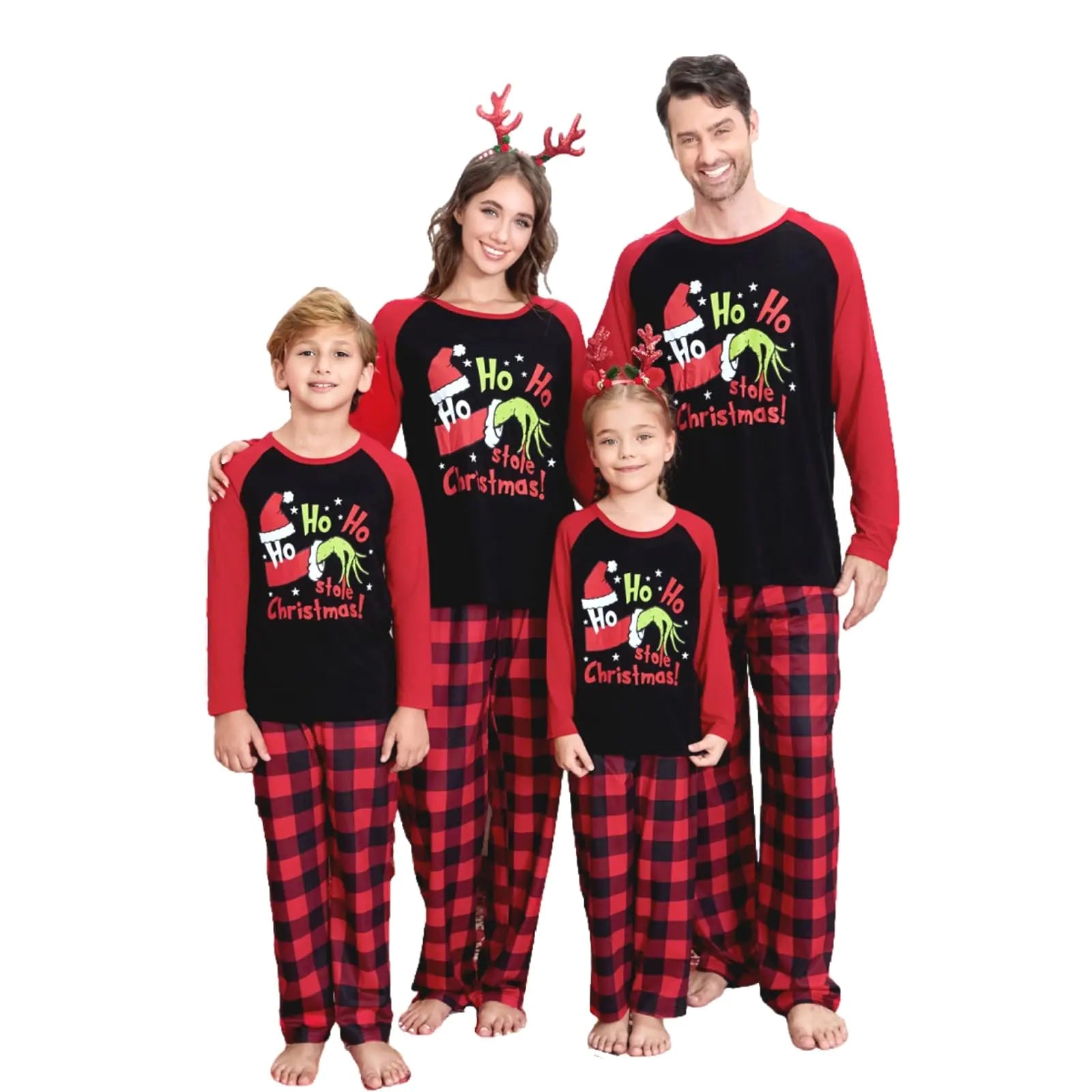VS&LLWQ Matching Family Pajamas Christmas Family Pajamas Matching Sets Christmas Pjs Family Holiday Xmas Jammies Sleepwear(PJS - 142 - Women Large) - 3R Family Store