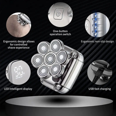 Waterproof Rechargeable Bald Head Shaver for Men - 3R Family Store