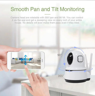 Wireless Security Camera 1080P Night Vision, Motion Detection, Activity Alert, Deterrent Alarm - 3R Family Store