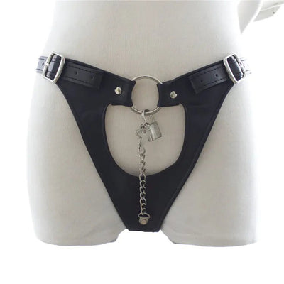 Women's Leather Pants and Bondage Underwear Set - 3R Family Store