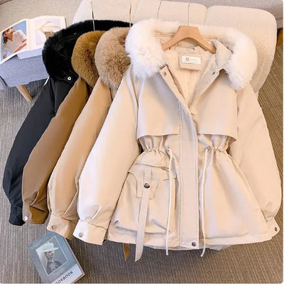 Women's Slimming Hooded Cotton - Padded Jacket - 3R Family Store