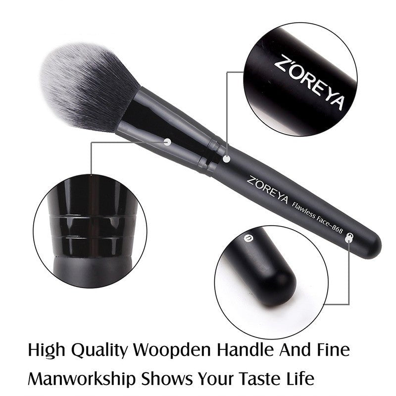 ZOREYA 15 - Piece Makeup Brush Set with Black Handles - 3R Family Store
