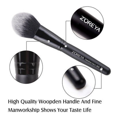 ZOREYA 15 - Piece Makeup Brush Set with Black Handles - 3R Family Store